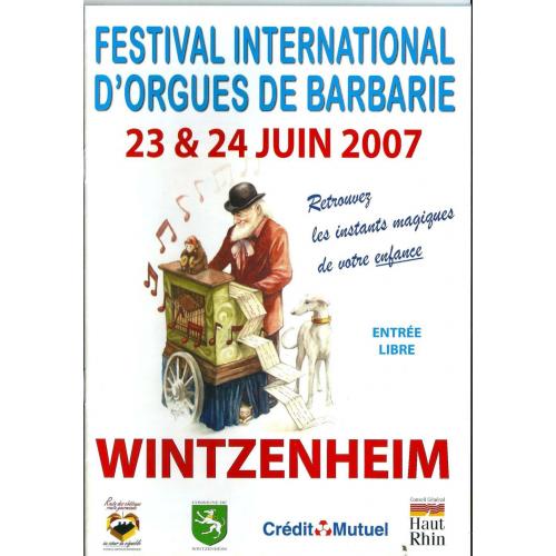 6ème Festival International d'Orgues de Barbarie - 2007